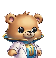 Mascot Bear Scientist