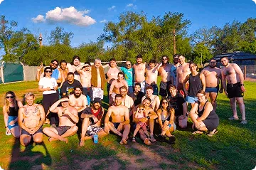 Odaclick team group photo outdoors at a team gathering